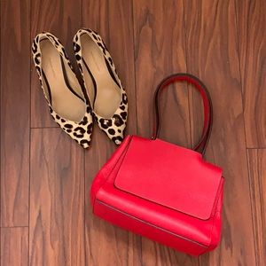 Cherry🍎 red handbag from Italy. Practically new!